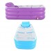 Bathtubs Freestanding Folding Inflatable Adult Bath Barrel Plastic Thickening Keep Warm Can sit Down (Color : Purple) - B07H7JDYVL
